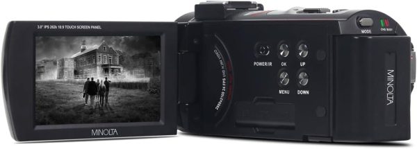 Minolta MN4K25NV 4K Ultra HD 30 MP Night Vision Camcorder (Black) - Image 6
